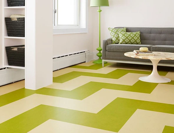 Custom Patterned Linoleum Flooring Design and Installation in Warwick RI